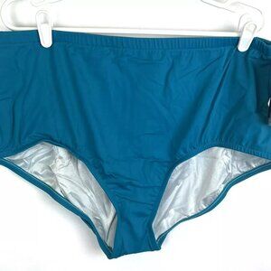 Maxin Of Hollywood Women’s High Waist Blue Hipster Bikini Bottom Plus Size 20